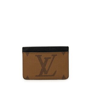 Louis Vuitton Monogram Giant Reverse Porte Cartes LV Side-Up Business Card Ho...